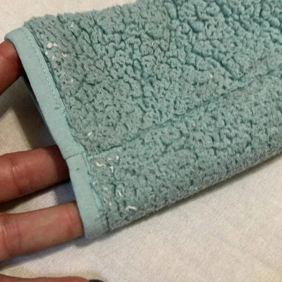 The North Face girls light blue fleece full zip jacket size M 10-12 - Picture 4 of 6